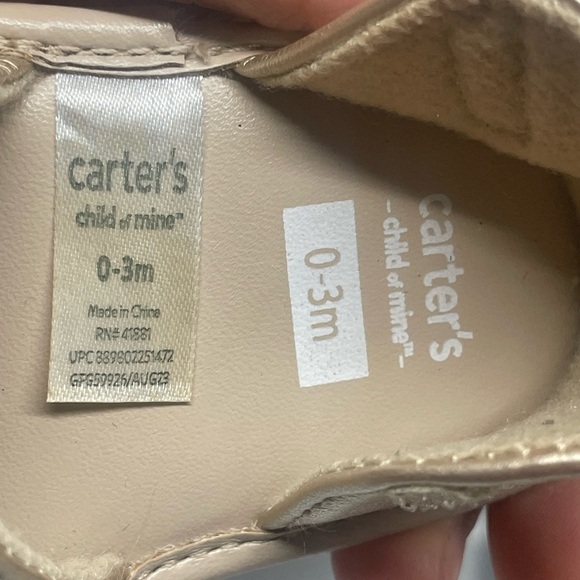 Carter's Baby Shoes Set - Pink, Gold, and White - Picture 6 of 7